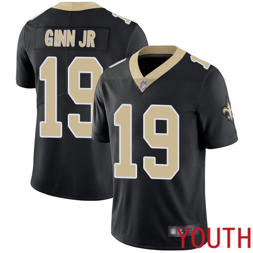 New Orleans Saints Limited Black Youth Ted Ginn Jr Home Jersey NFL Football #19 Vapor Untouchable Jersey